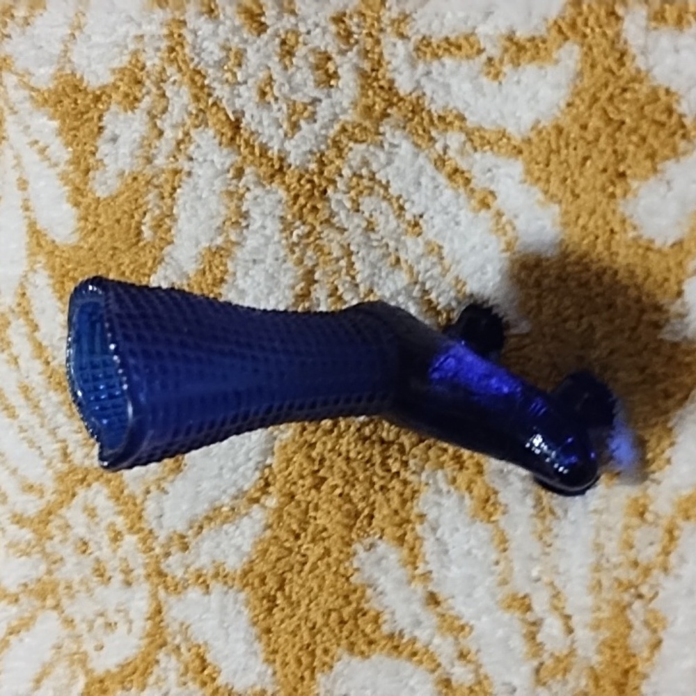 🇺🇸 Clearance 🇺🇸Vintage Degenhart Blue Glass Roller Skate Boot Figurine - Picture 4 of 4